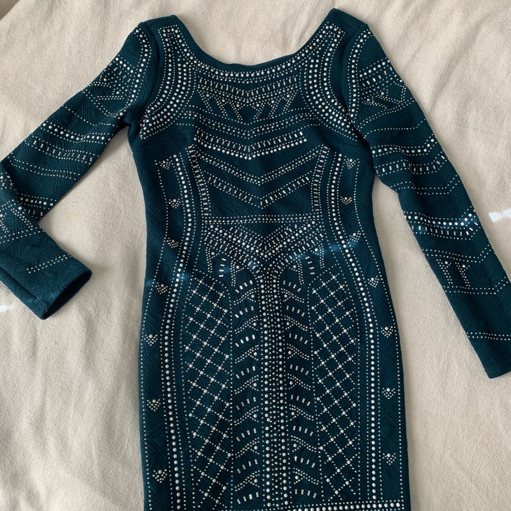 Dress with stones